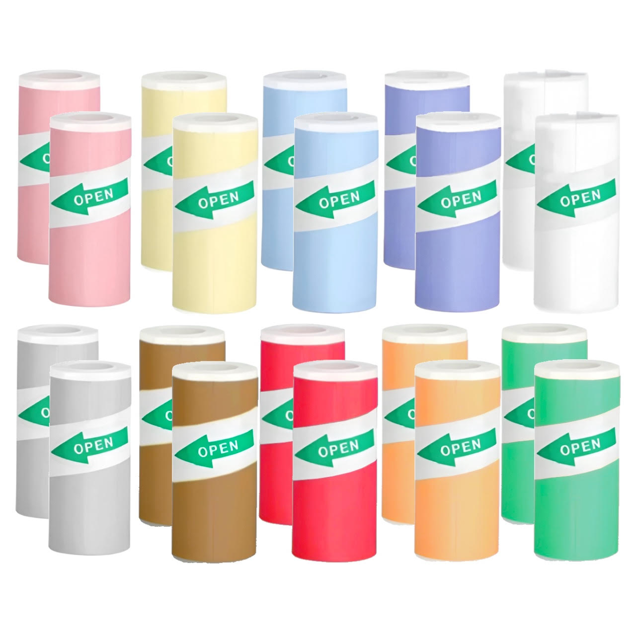 10-Color Thermal Paper Rolls