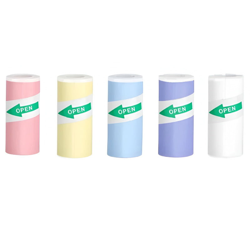 5-Color Thermal Paper Rolls
