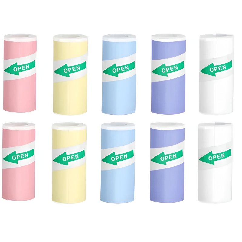 5-Color Thermal Paper Rolls